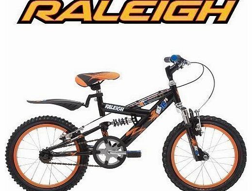 MX16FS Boys 16`` Full Suspension Bike in Orange and Black 2013 Model