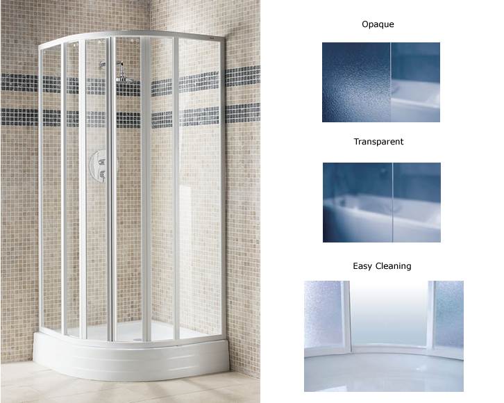 Supernova Shower Enclosure 100x100cm White