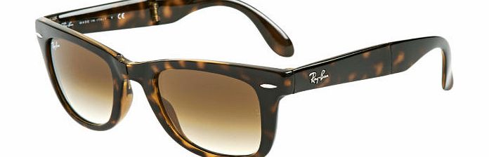 Folding Wayfarer Sunglasses - Light Havana