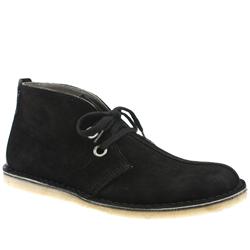 Male Mr Briggs Dezzie Boot Suede Upper Casual Boots in Black