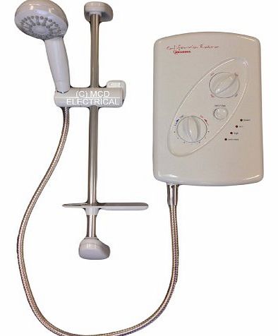 California-Extra Electric Instant Shower 8.5kW White /Chrome Model CS85E