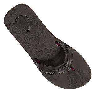 Reef Ladies Ladies Reef B-Lish Flip Flops. Brown Pink