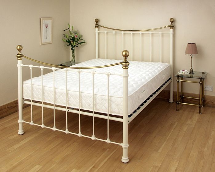 Ambassador 3ft Single Cream Metal Bedstead