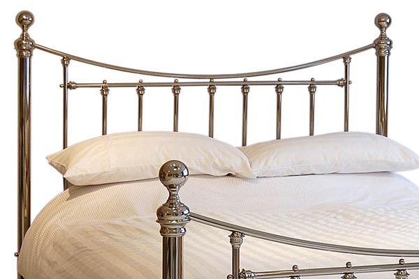 Dorset Classic Shiny Nickle Headboard Single