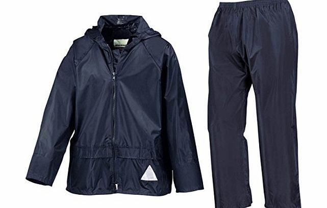 Result Kids weatherguard jacket and trouser navy age 3-4