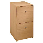 2 Drawer Filing Cabinet, Oak