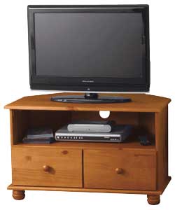 Solid Pine Corner TV Unit