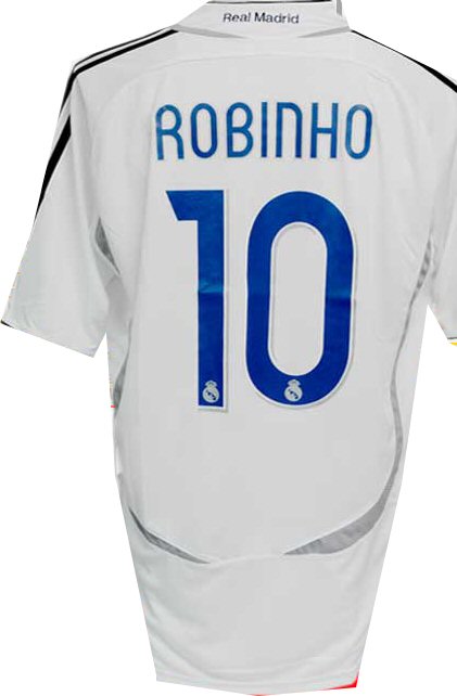 Adidas 06-07 Real Madrid home (Robinho 10)