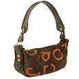 Roccobarocco Brown & Copper Signature Hobo Bag