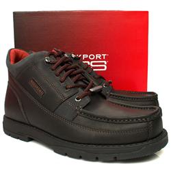 Male Rockport Marangu Leather Upper Casual in Black