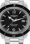 Rotary Mens Ocean Avenger Silver Steel Bracelet