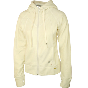 Ladies Roxy Bees Knees Full Zip Fleece. Cream