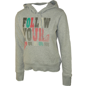 Ladies Roxy I Love Typo Relax Mix Solid Hoody.