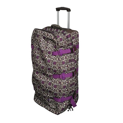 Ladies Roxy 110 Ltr Melting Ice Wheeled Bag Sparkling Grape