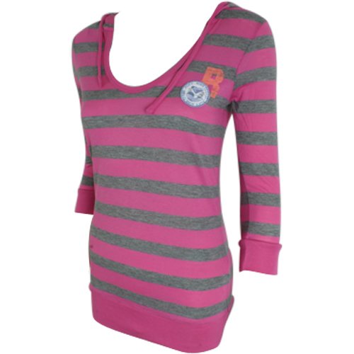 Ladies Roxy Honky Tonk Ls Hooded Tee The Pink