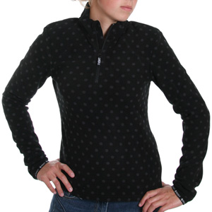 Snow Flake Fleece - Dots True Black