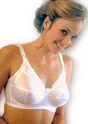 Drop cup bra for the fuller figure