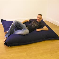 rucomfy Squashy Squarbie 4 in 1 Stonewashed Denim Bean Bag