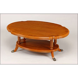 Sherman - Teak Oval Coffee Table