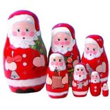 7 pcs Santa nesting dolls