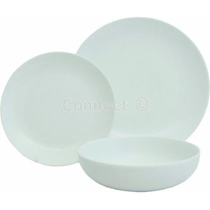 Sabichi 12 Piece Porcelain Dinner Set - White