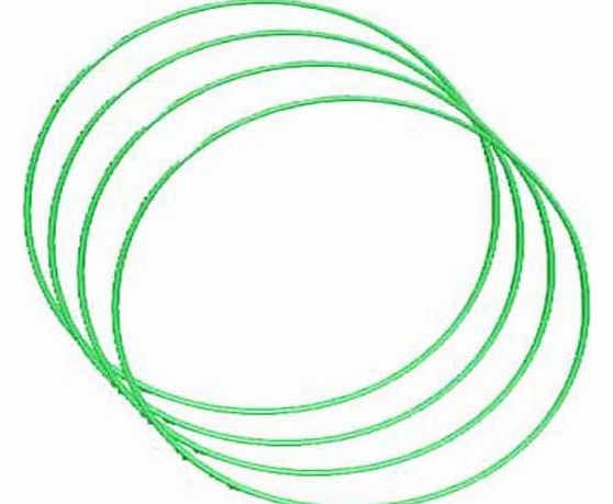 Hoop Gift Set - Set of 4 Hoops Green - 18``