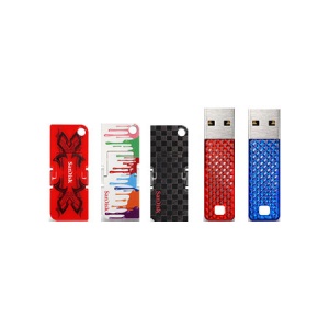 8GB Pop Facet USB Flash Drives - 5 Pack