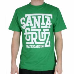 Mens Santa Cruz Freshman Tee Fern Green