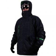 Mens Santa Cruz Remote Check Tech Jacket Black