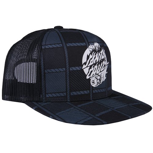 Santa Cruz Mens Santa Cruz Spark Trucker Cap Black