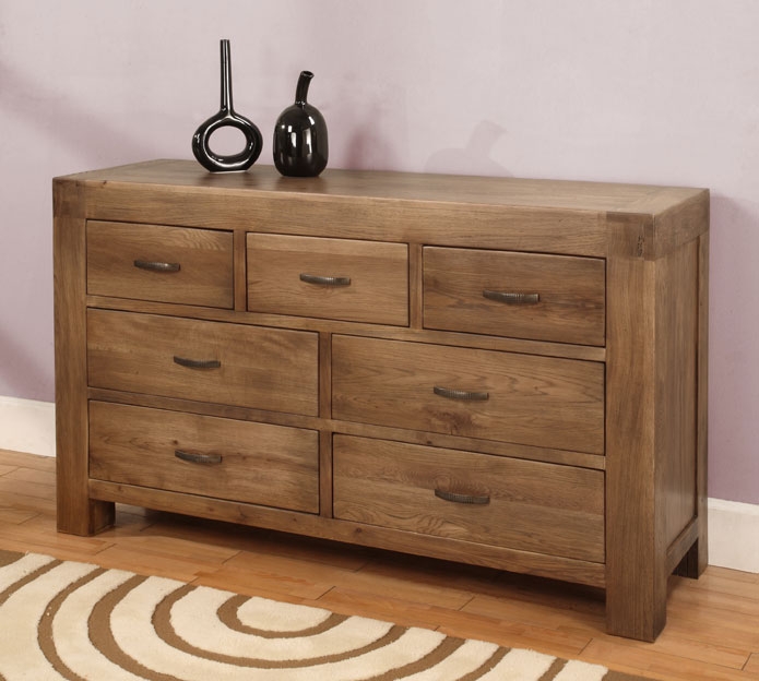 Reclaimed Oak 7 Drawer Chest of Drawers