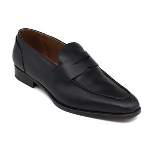 Black Slip-On Penny Loafer Men` Shoe