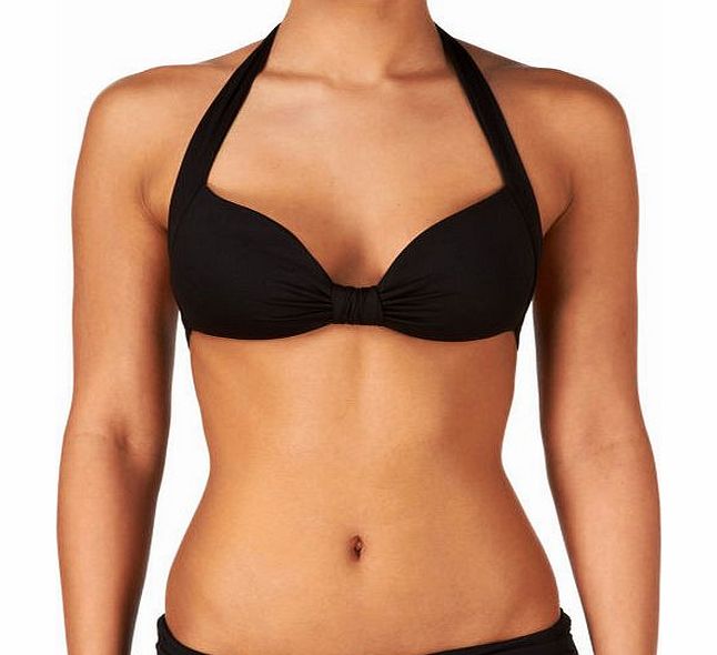 Womens Seafolly Goddess Halterneck Bikini - Black