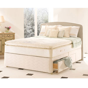 , Silver Romance, 4FT Sml Double Divan Bed