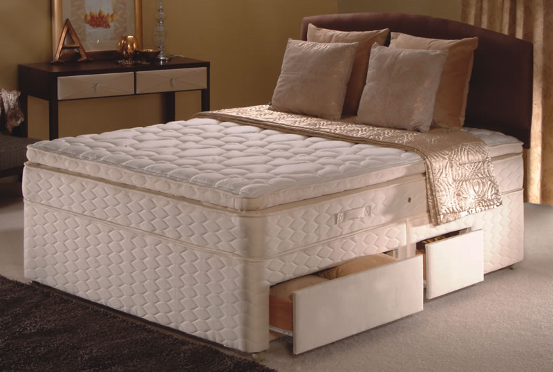 Autumn Mist Divan Set, King Size, 2 Drawers