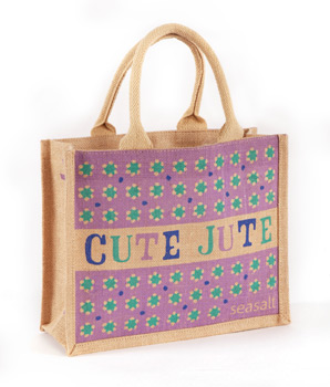 ditsy daisy cute jute bag