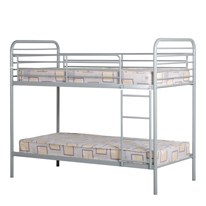 Bradley Kids Metal Bunk Bed in Silver