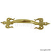 150mm Brass Fleur-De-Lys Handle