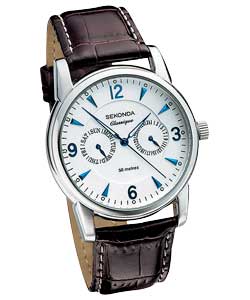 Sekonda Gents Classique Brown Strap Watch