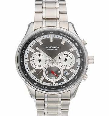 Sekonda Mens Silver Chronograph Watch