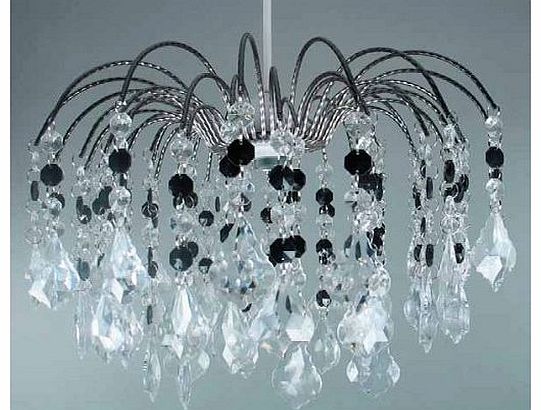 Lightmode Mini Pendant Crystal: Black/Clear