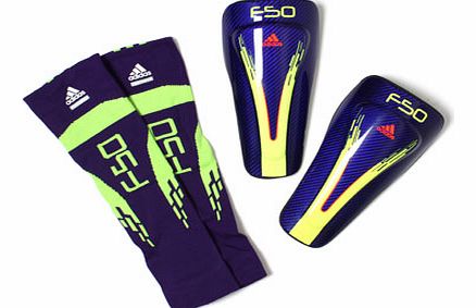  F50 Carbon Lite Shin Guards Anodized