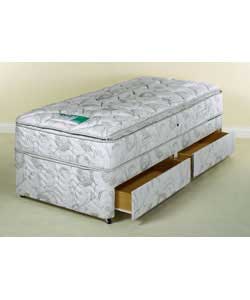 Montreal Pillow Top Single Divan - 2 Drawers