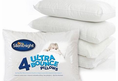 Silentnight Ultrabounce Hollowfibre Pillows - Pack Of 4