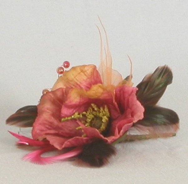 Antique Poppy Corsage