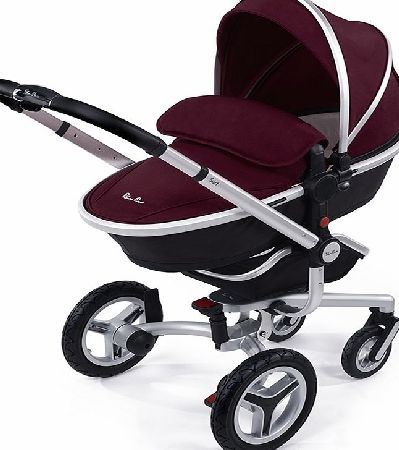 Silver Cross Surf 2 Pram Silver/Aubergine