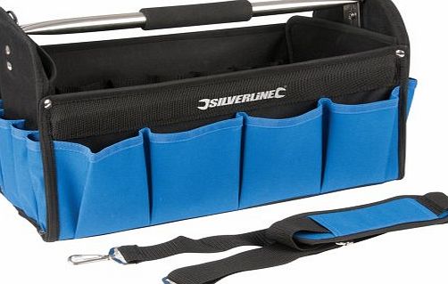 Silverline 748091 Heavy Duty Tool Bag Hard Base 400 x 200 x 255mm