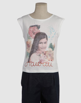 TOP WEAR Sleeveless t-shirts GIRLS on YOOX.COM