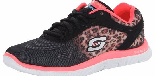 USA Womens Flex Appeal Serengeti Low-Top Trainers 11878 Black/Hot Pink 7 UK, 40 EU