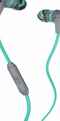 Skullcandy Inkd 2.0 In-Ear Headphone with In-Line Microphone - Grey/Mint